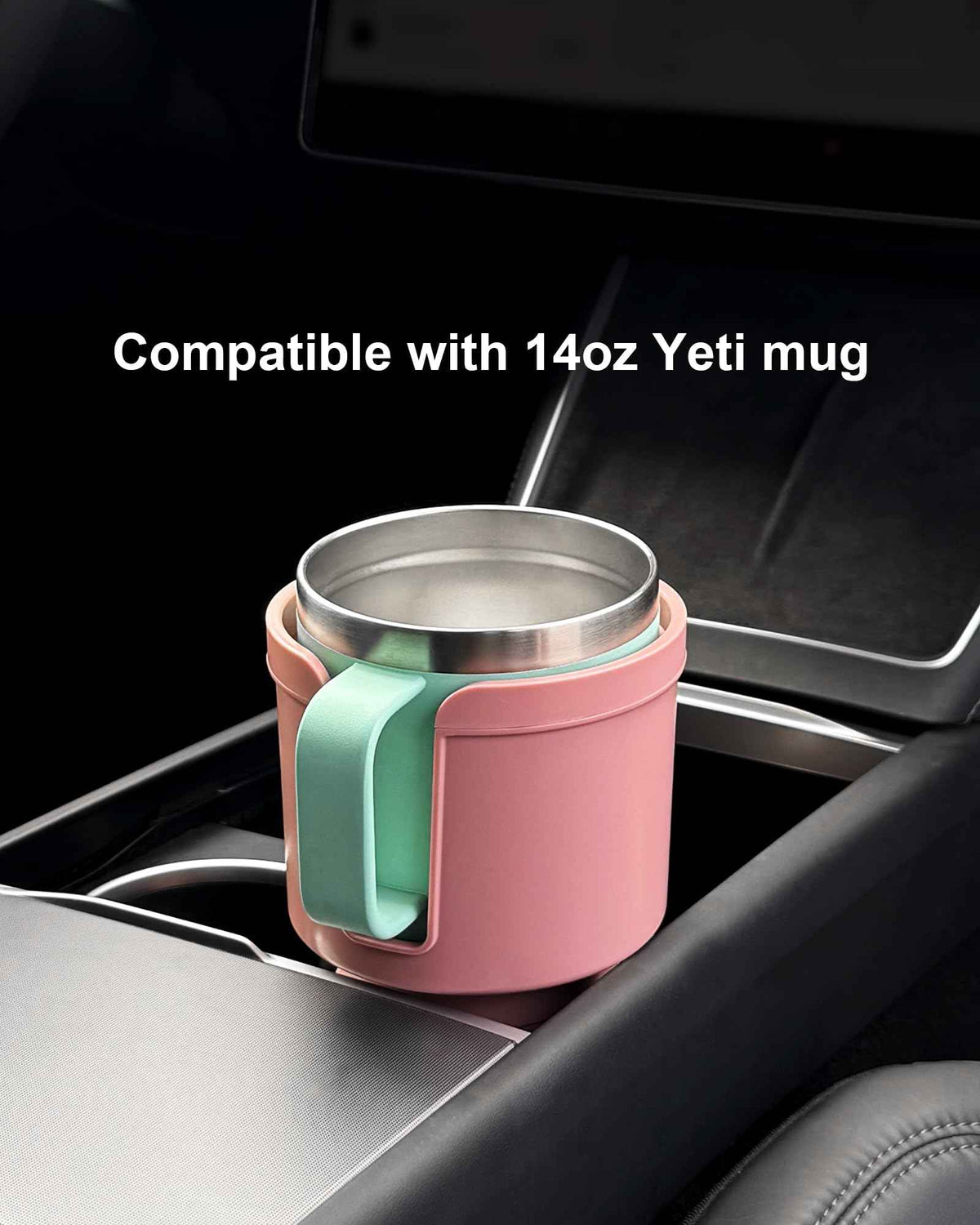 Car Cup Holder Expander for 32 (Large*1 / Pink)
