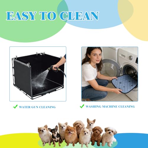 Dog Pee Pad Holder Tray with Washable Pee Pad