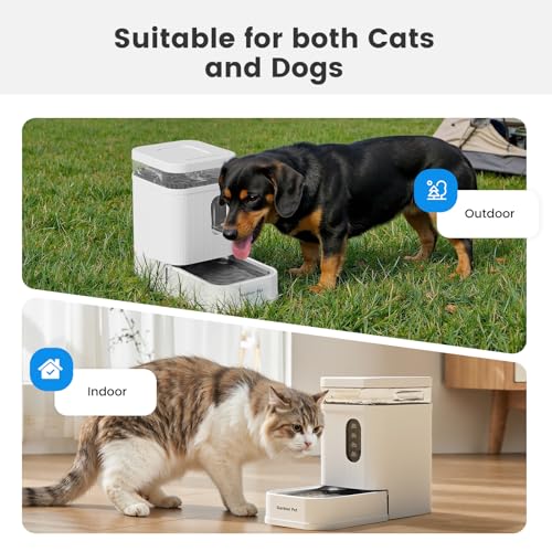 Automatic Dog Water Bowl Dispenser (White / 1.6 Gallon)