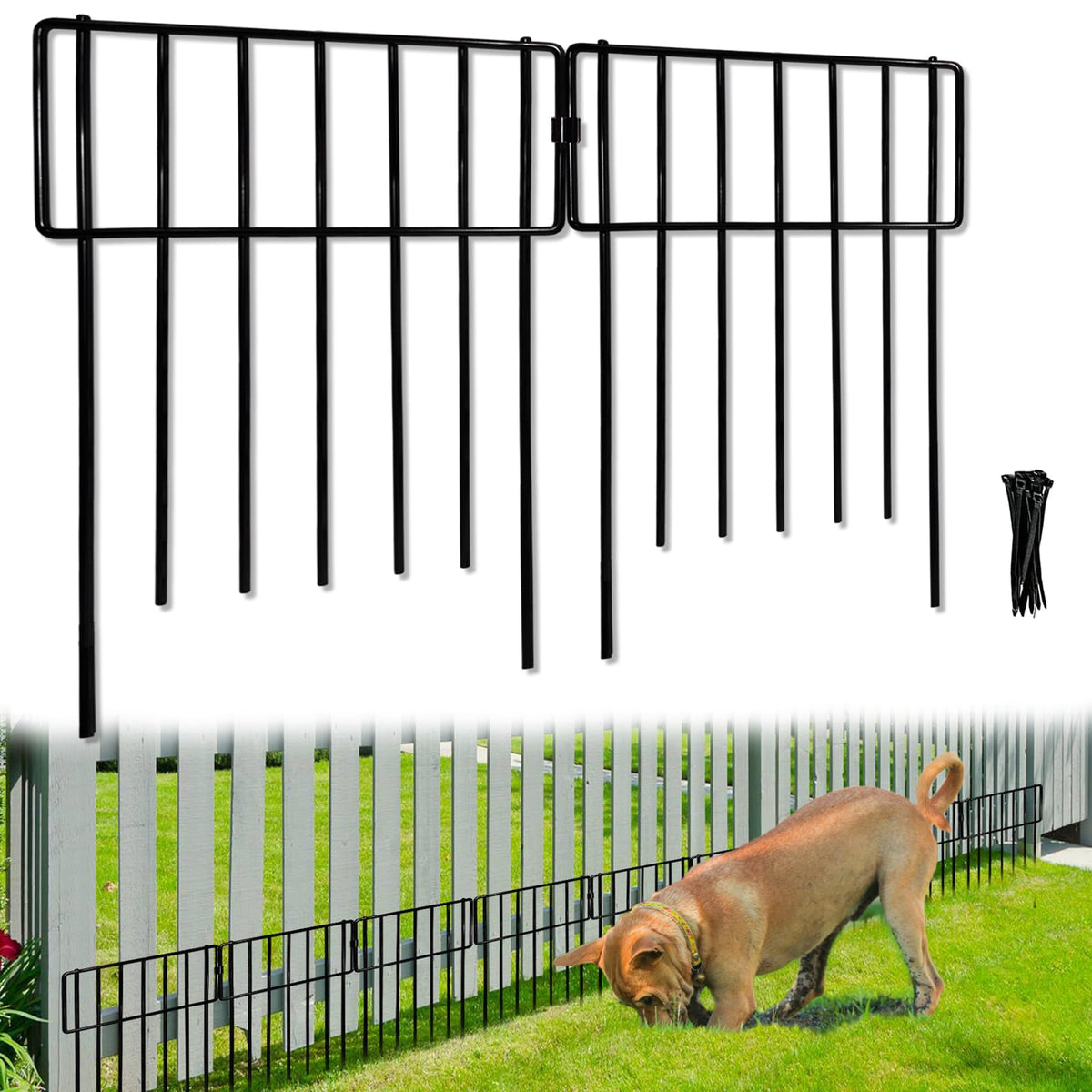 Animal Barrier Fence (Black / 26 Pack,26Ft)