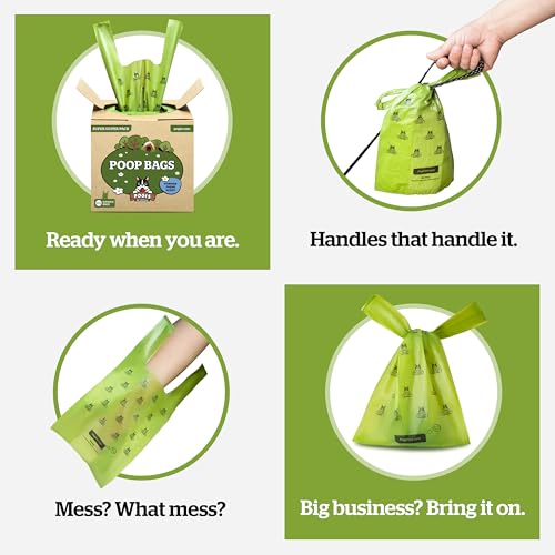 Pogi's Large Dog Poop Bags with Handles (1 Count (Pack of 900) / Unscented)