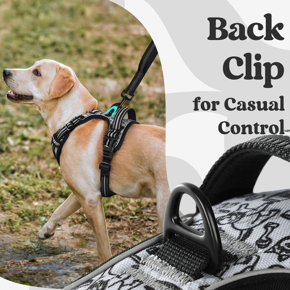 Dog Harness Medium Sized (Grey Stripe Dog / Medium)