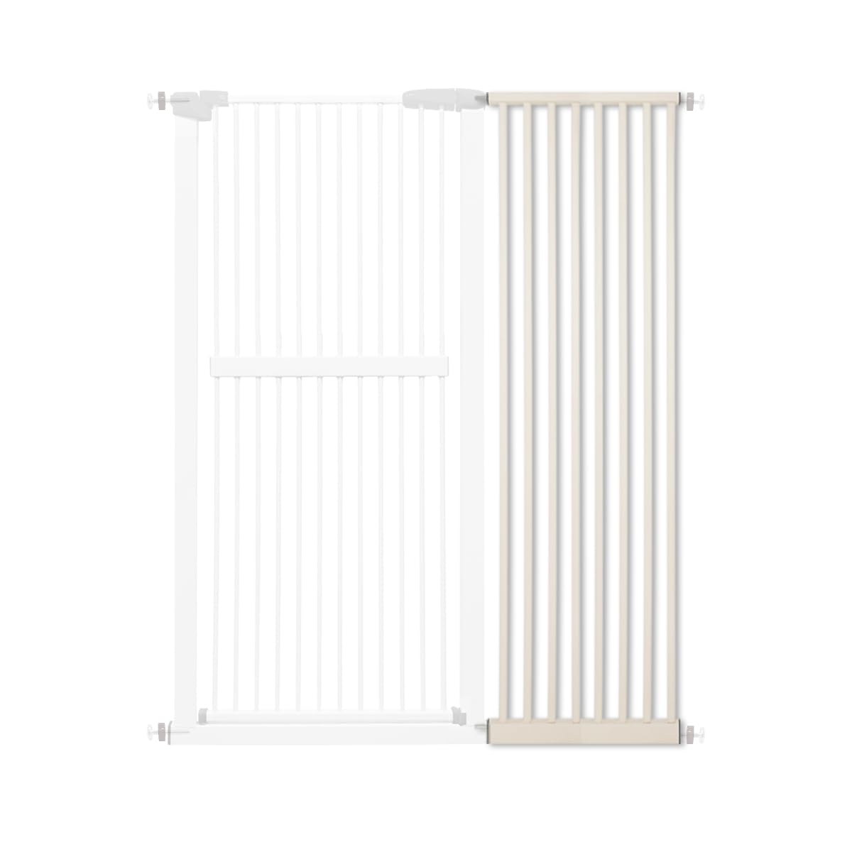 61.02" Extra Tall Pet Gate Extension Kit 16.73" Wide Cream (61.02" H-cream / 16.73" W, Extension)