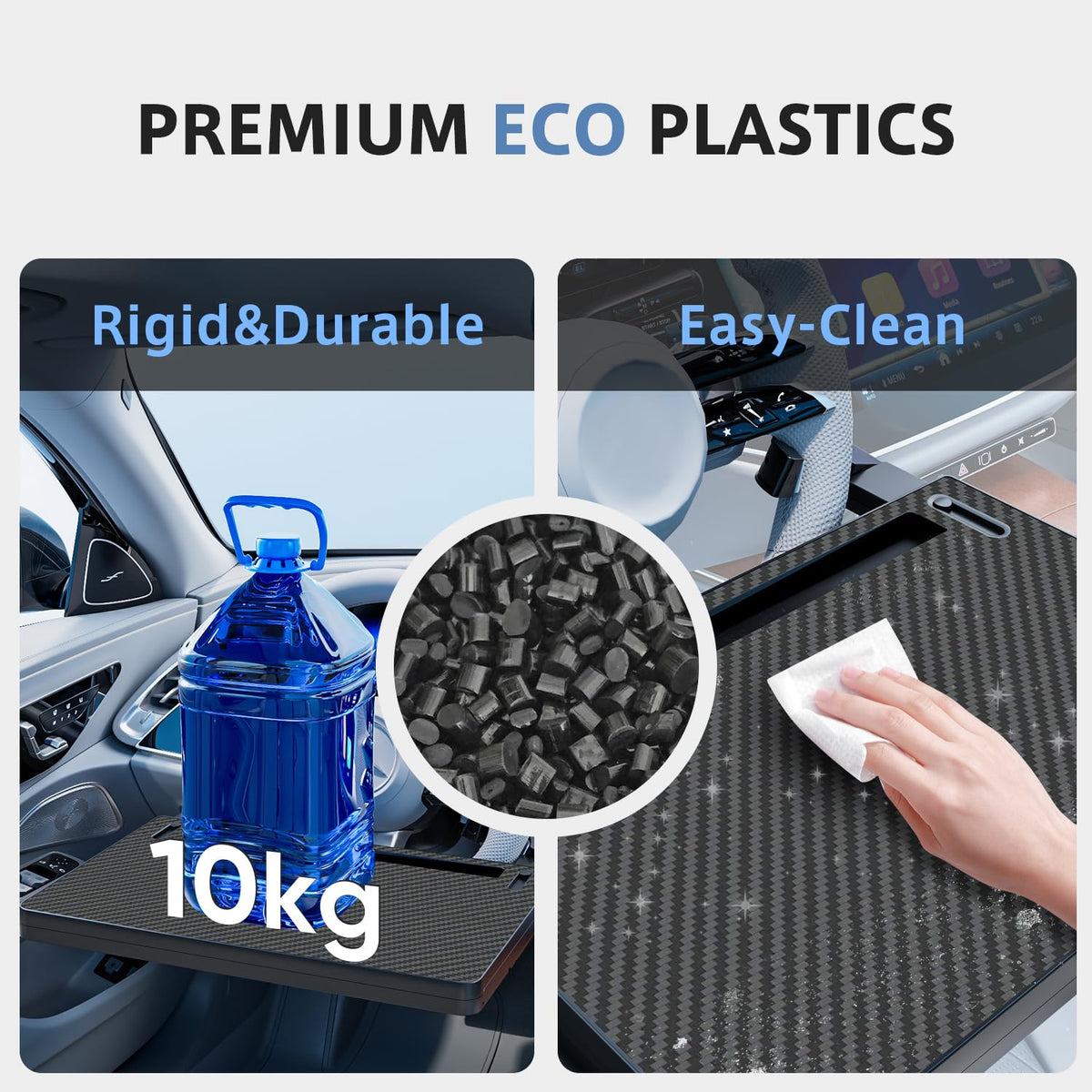 Steering Wheel Tray (Carbon Fiber Texture Black)