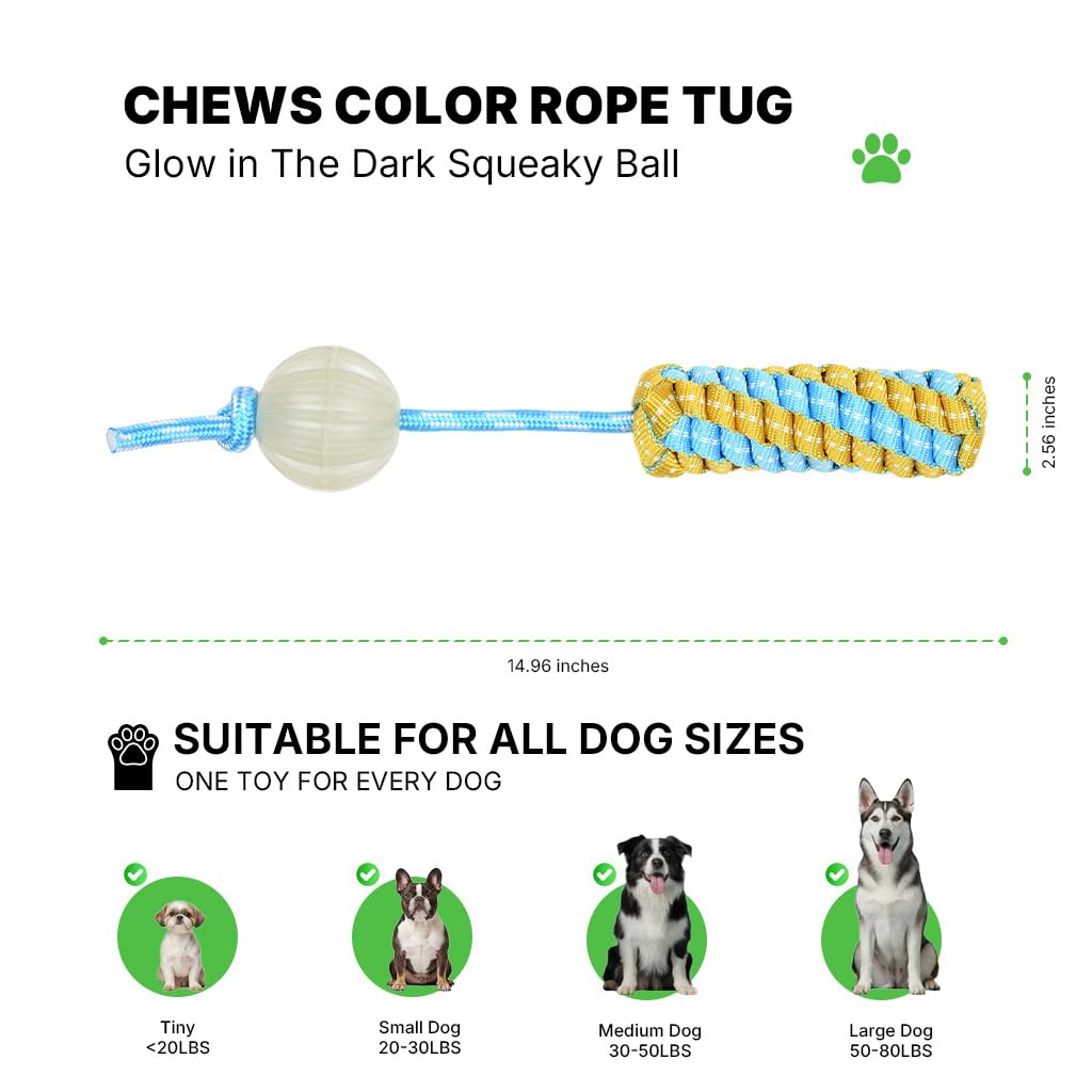 Knot Rope Dog Chew Toys (Comet Ball)