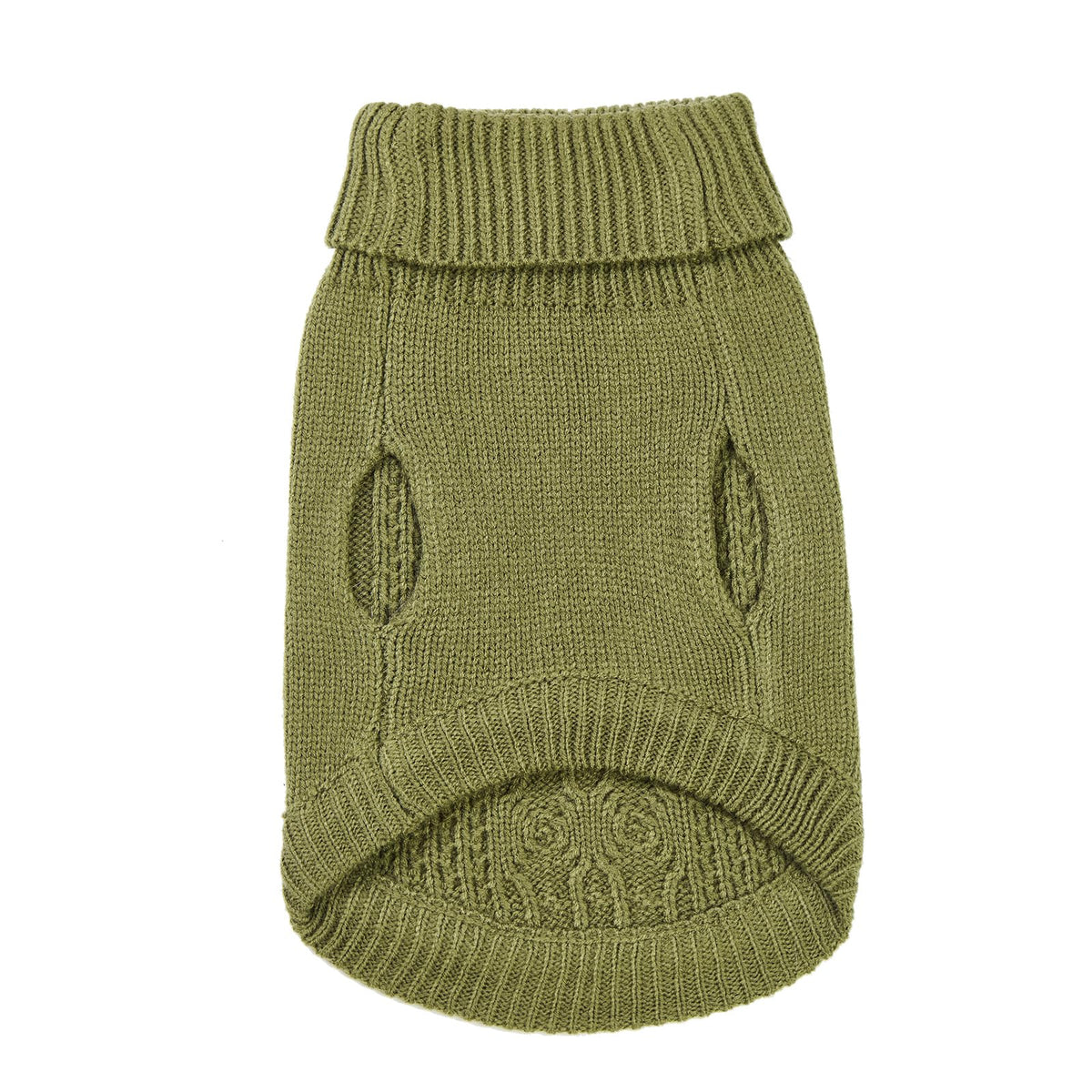Cat Sweater Stretchy (Olive Green / XXL)