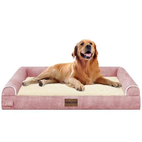 Orthopedic Dog Bed for X (Pink / 40.0"L x 32.0"W x 6.5"Th)