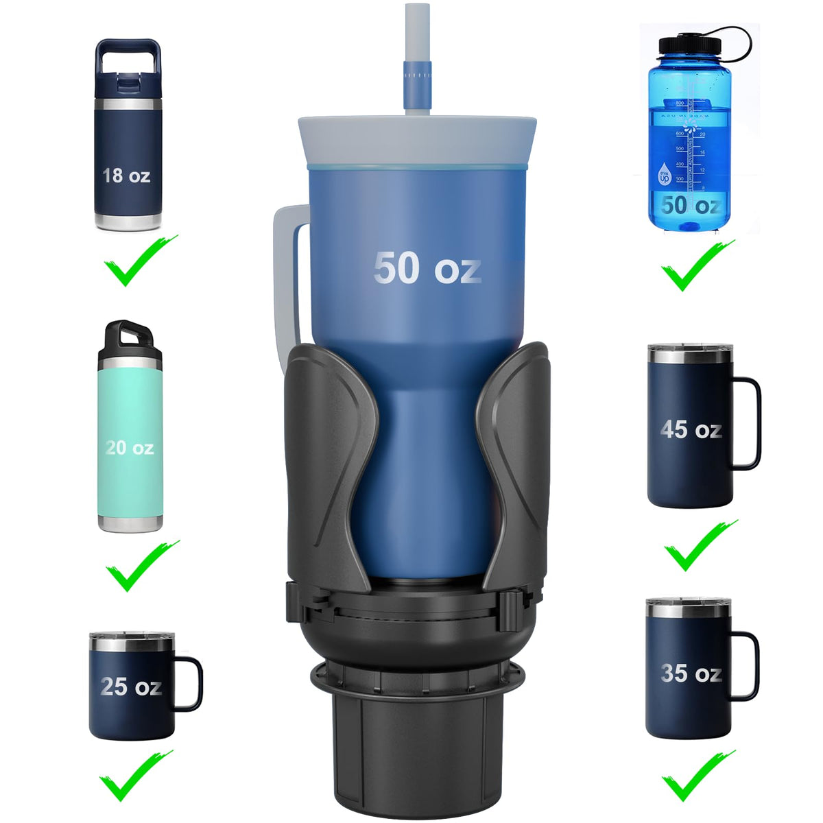 Car Cup Holder Expander (CUP-T-1pack)