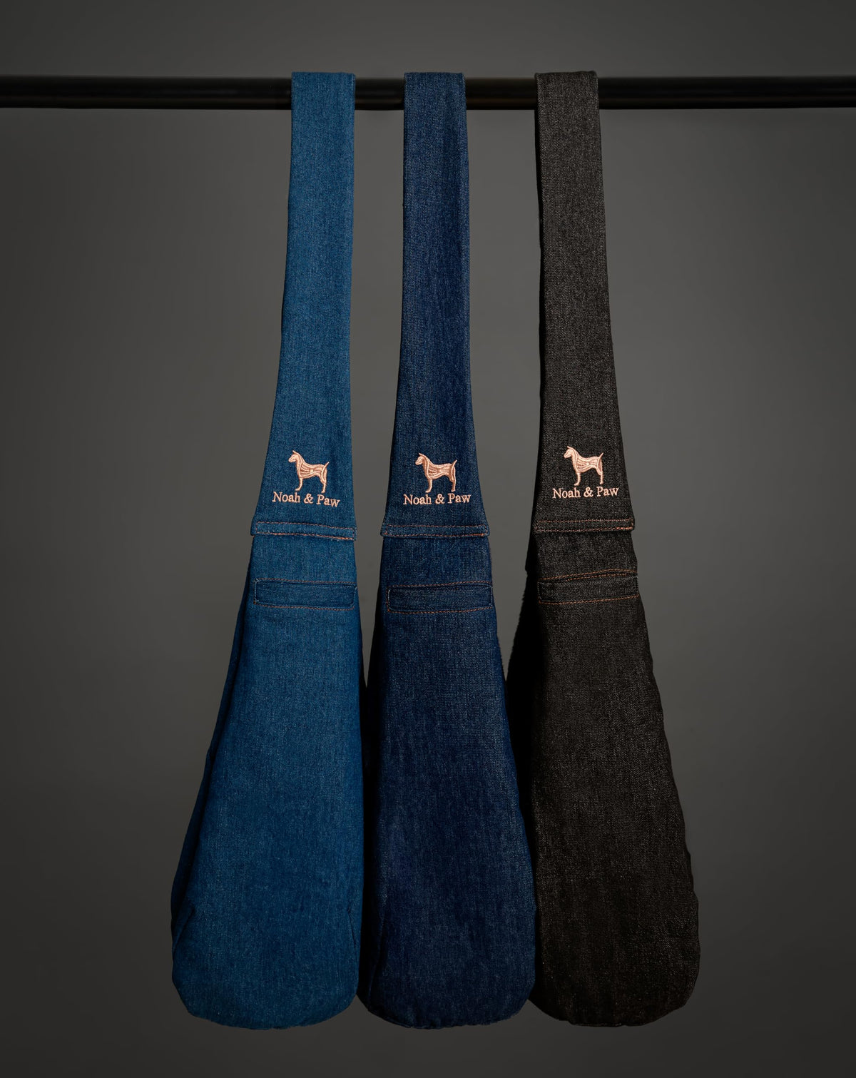 Dog Sling Carrier for Small Dogs 5 (Light Blue (Denim) / 18.0"L x 10.0"W x 6.5"H)