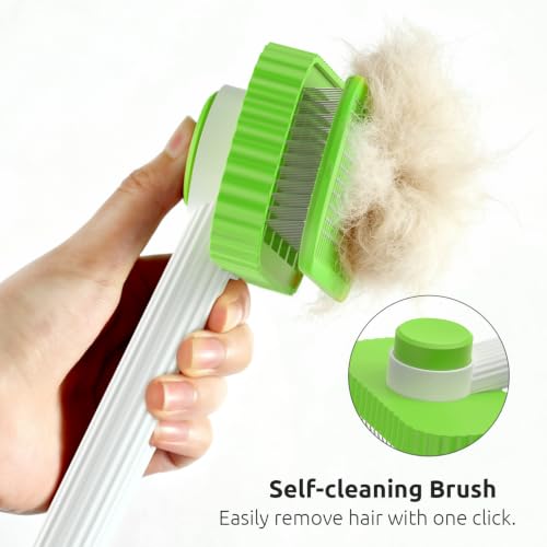 Cat brush Cat Brush for Long or Short Haired Cats (Green)