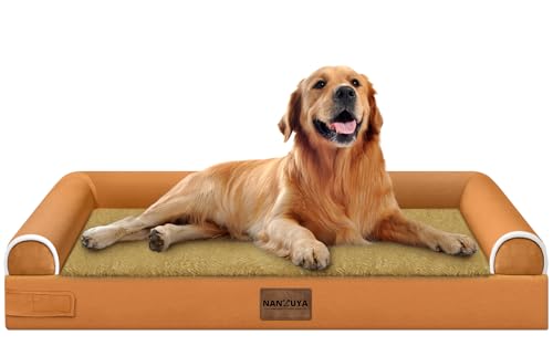 Orthopedic Dog Bed for X (Orange / 40.0"L x 32.0"W x 6.5"Th)