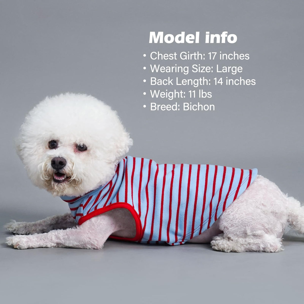 2Pack Dog Sweater for Small Dogs Soft Pet Coats Fleece Sweatshirt (Large (12-18lbs) / 7# Stripe+red)