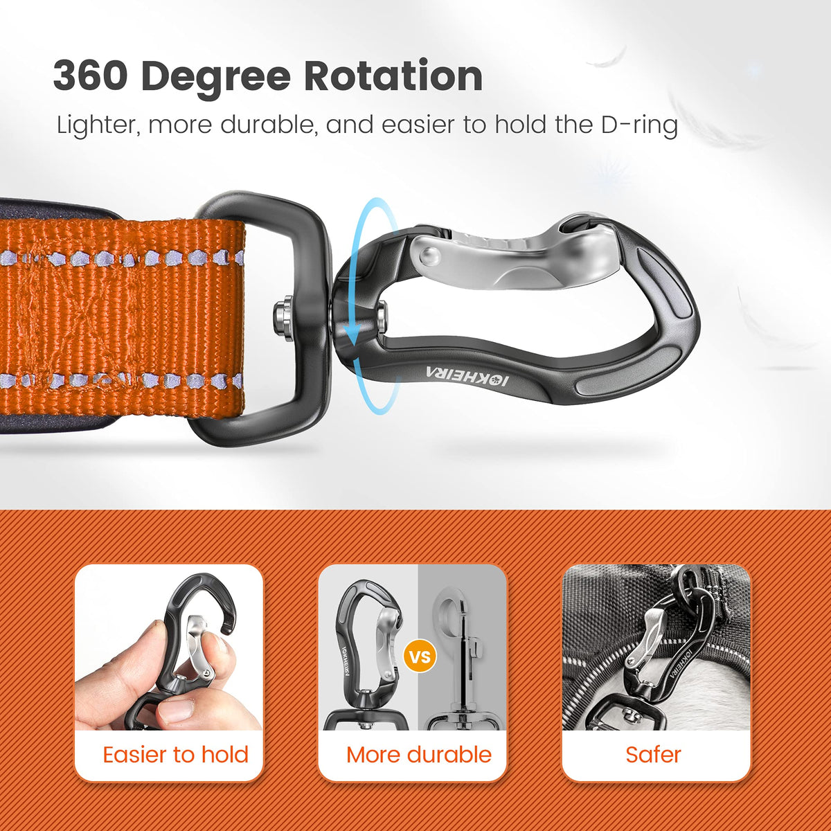 Orange Leash for Large Dogs (Orange)