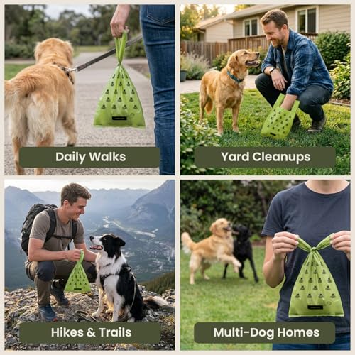 Pogi's Large Dog Poop Bags with Handles (1 Count (Pack of 300) / Scented)