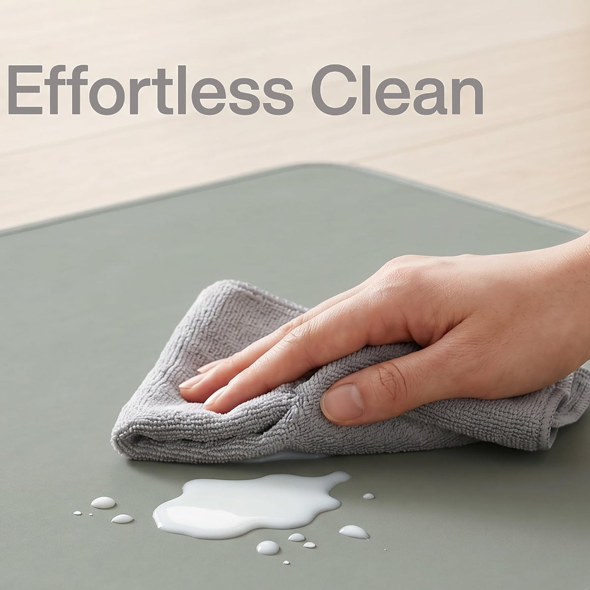Splat Mat for Under High Chair (Gray)