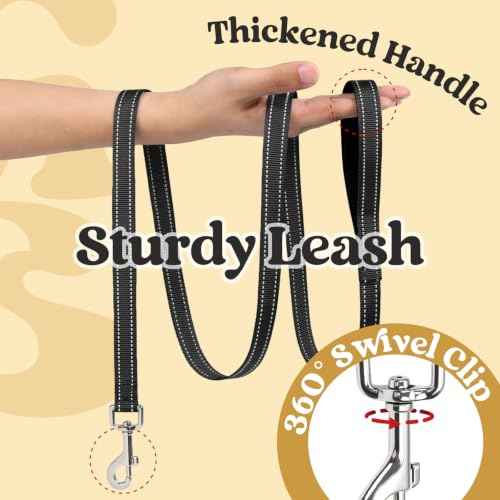 Dog Harness Small Sized and Leash Set (Beige Plaid / S (Chest: 15.1"-16.5"))