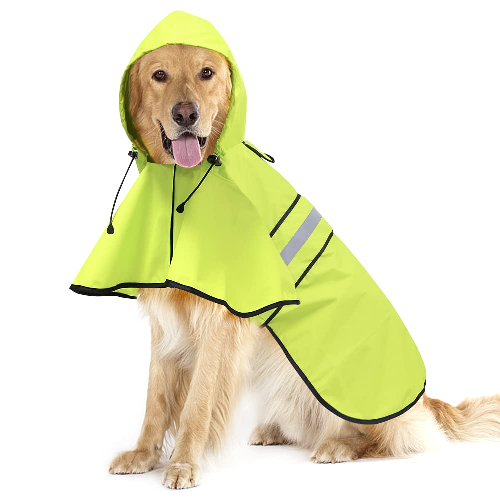 Reflective Dog Raincoat (Neon Green / XX-Large)