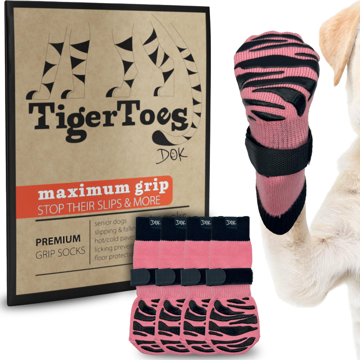 TigerToes Premium Non (Sassy Pink / X-Large)