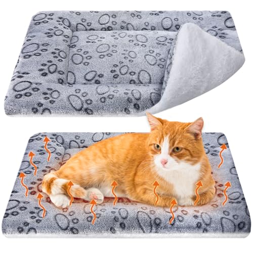 2 Pack Self Warming Cat Mat (Grey / 22'' X 18'')