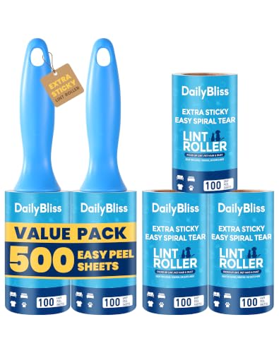 Extra Sticky Lint Roller for Pet Hair (500 Extra Sticky Sheets)