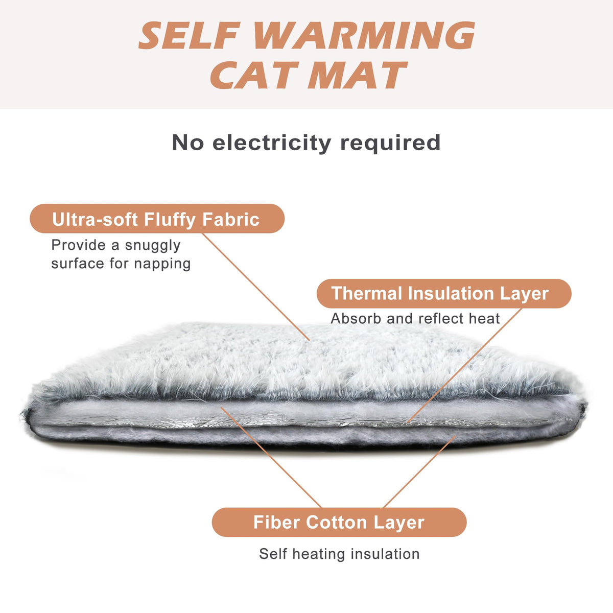 Self Warming Cat Mat Cushion (Medium)
