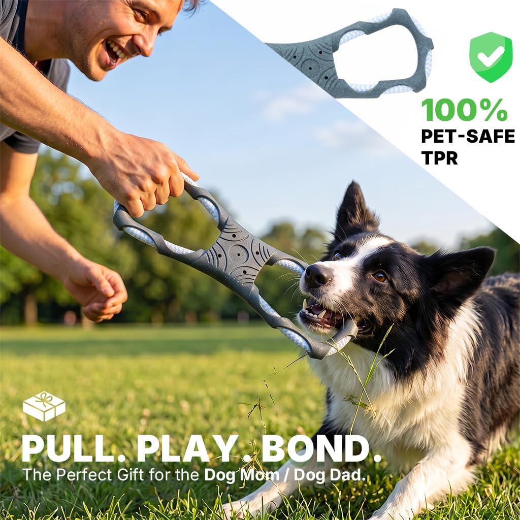 Tug of War Dog Toy (Infinity Knot - Blue)