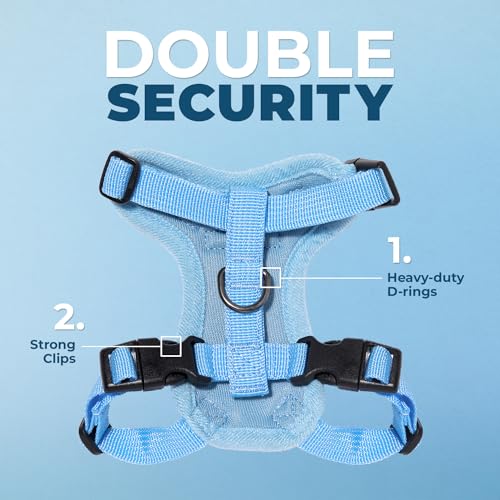Voyager Step in Lock Cat Harness & Leash Set (Baby Blue / XXS (Chest: 11.5 - 14"))
