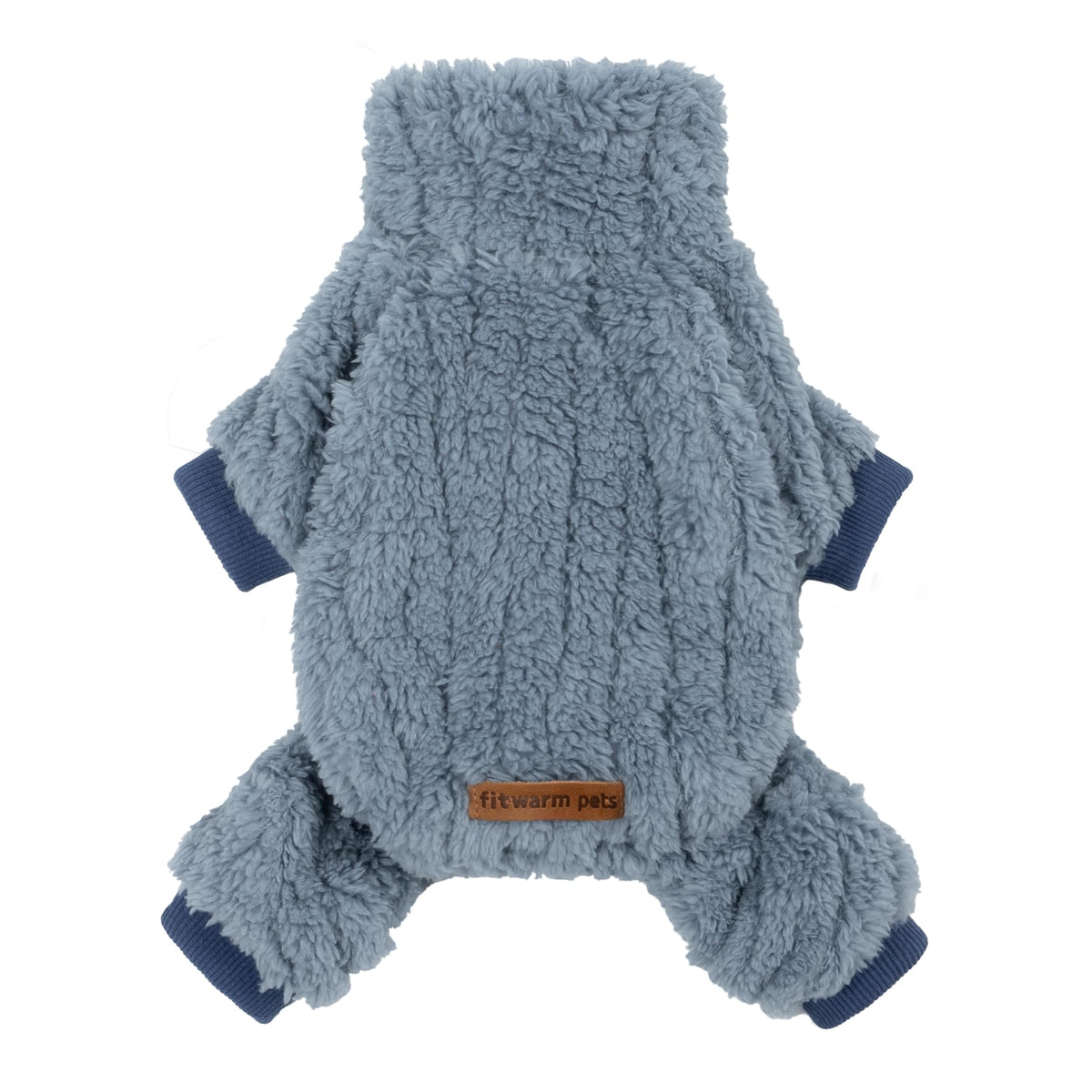 Collared Neck Dog Sweater Pajamas (XX-Large / Steel Blue)