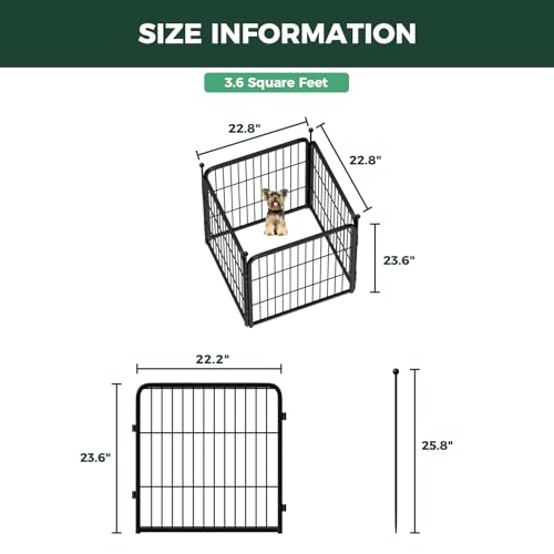 Rollick Dog Playpen (Black / 24"H)