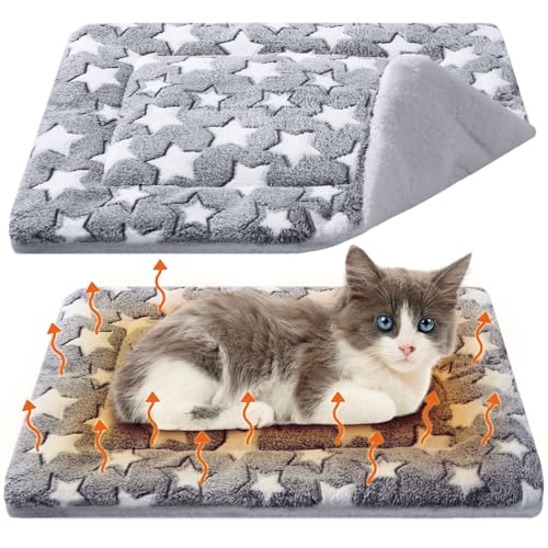 2 Pack Self Warming Cat Mat (Grey / 22'' X 18'')