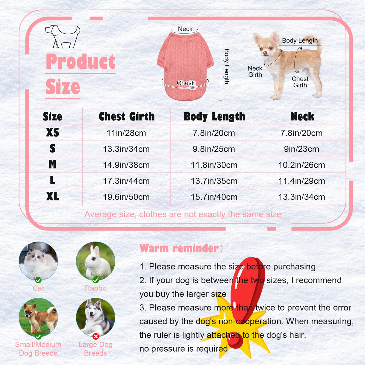 4 Pack Dog Knitted Sweater Dog Clothes for Small Medium Dogs (Small)