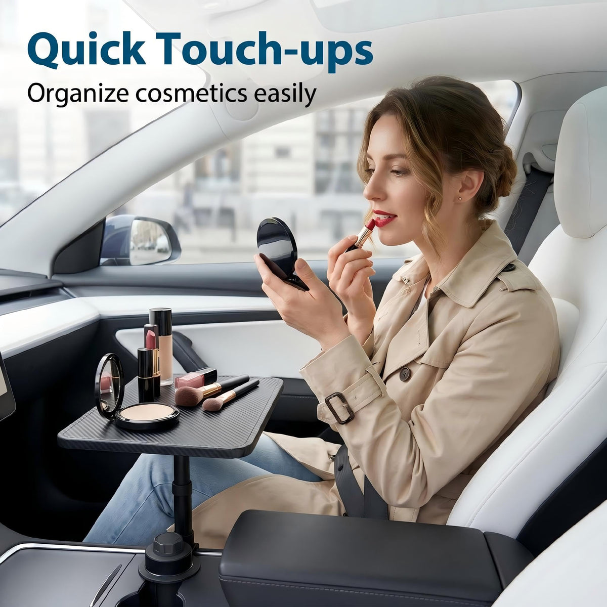 Car Desk for Laptop (carbon fiber color)