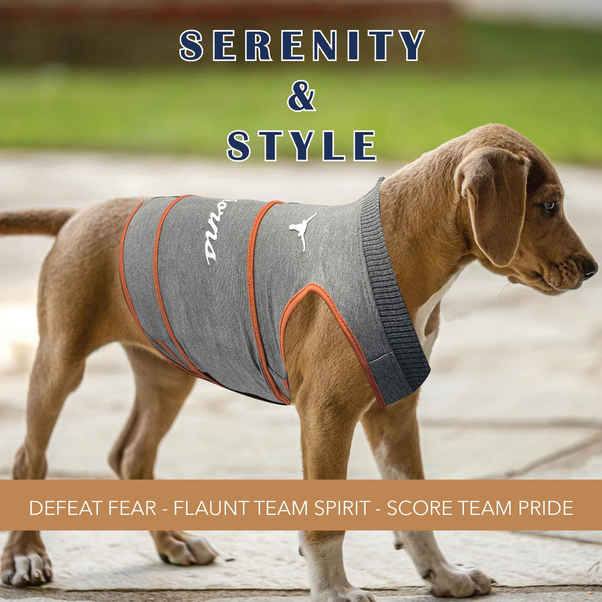 NCAA Texas Longhorns Dog Anxiety Shirt Calming Soothing Vest (Extra Small / Texas Longhorns)