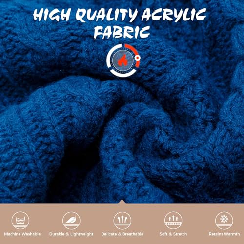 Dog Sweater for Small Medium Dogs (DarkBlue / Small/Medium)