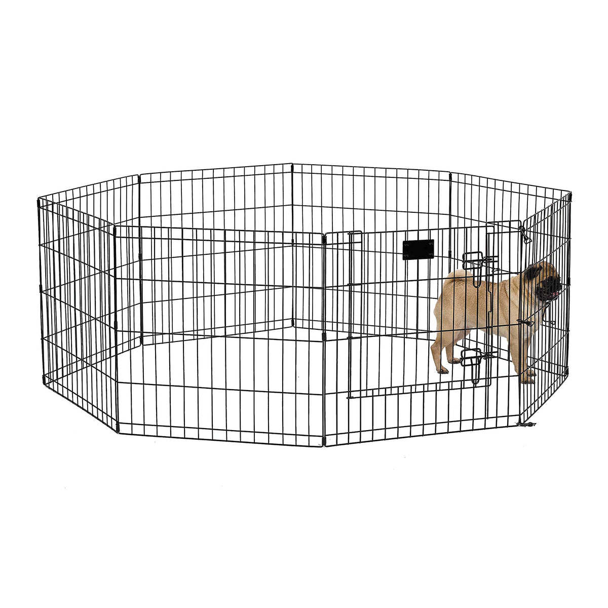 MidWest 24 Inch Exercise Pen (Black w/ Door / 24" H)
