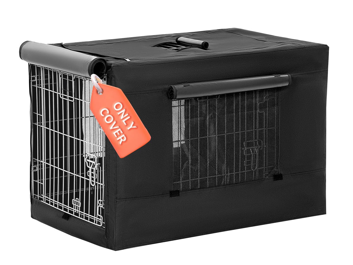 Crate Cover for Wire Dog Crate (30.5"L x 19.5"W x 21.5"H / Black(single door))