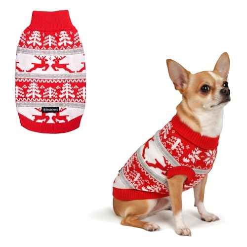 Christmas Knit Dog Sweater (Winter Wonderland / Small)