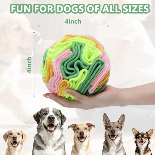 Vibrant Snuffle Ball for Dogs (Multi-colored / Small)