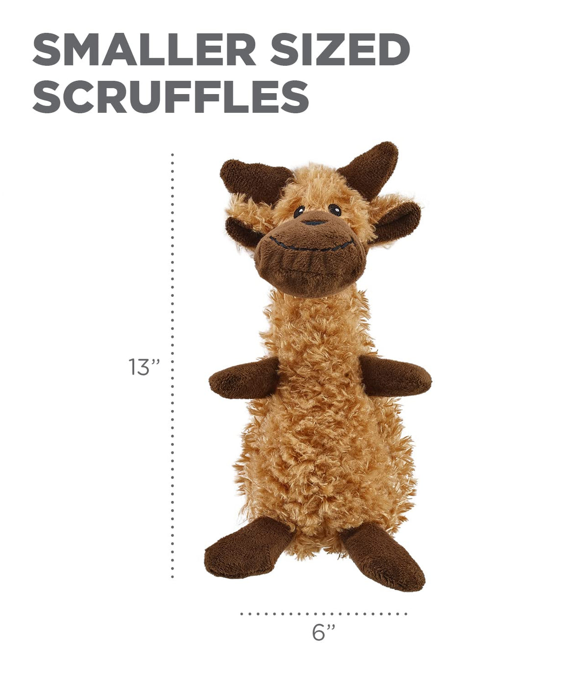 Scruffles Moose Plush Squeaky Dog Toy