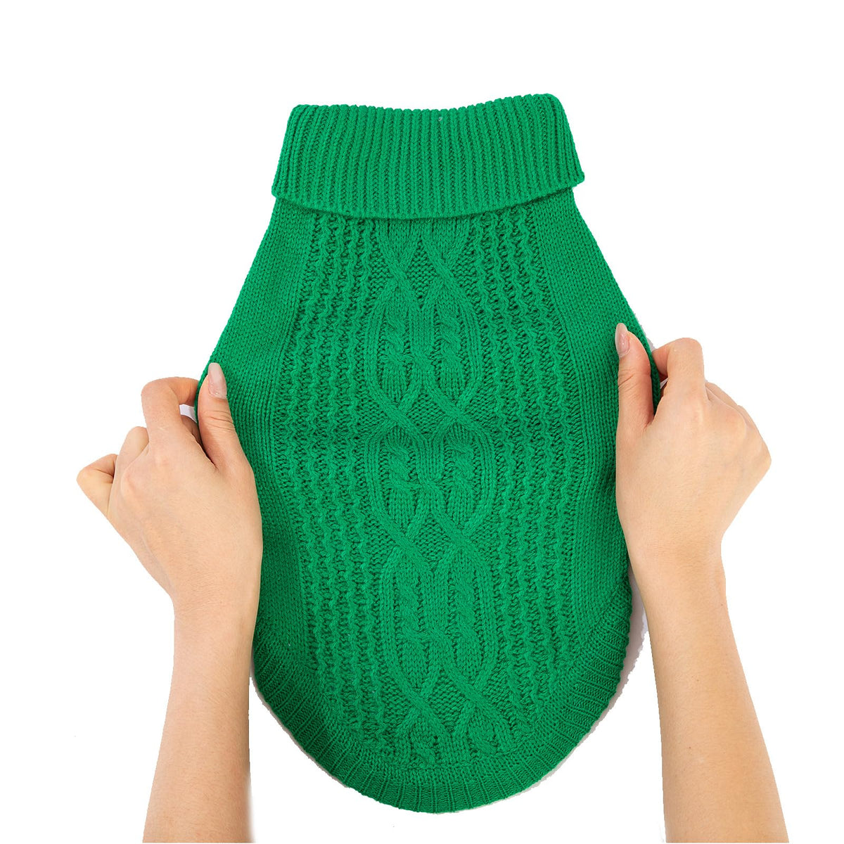 Cat Sweater Stretchy (Dark Green / XXL)