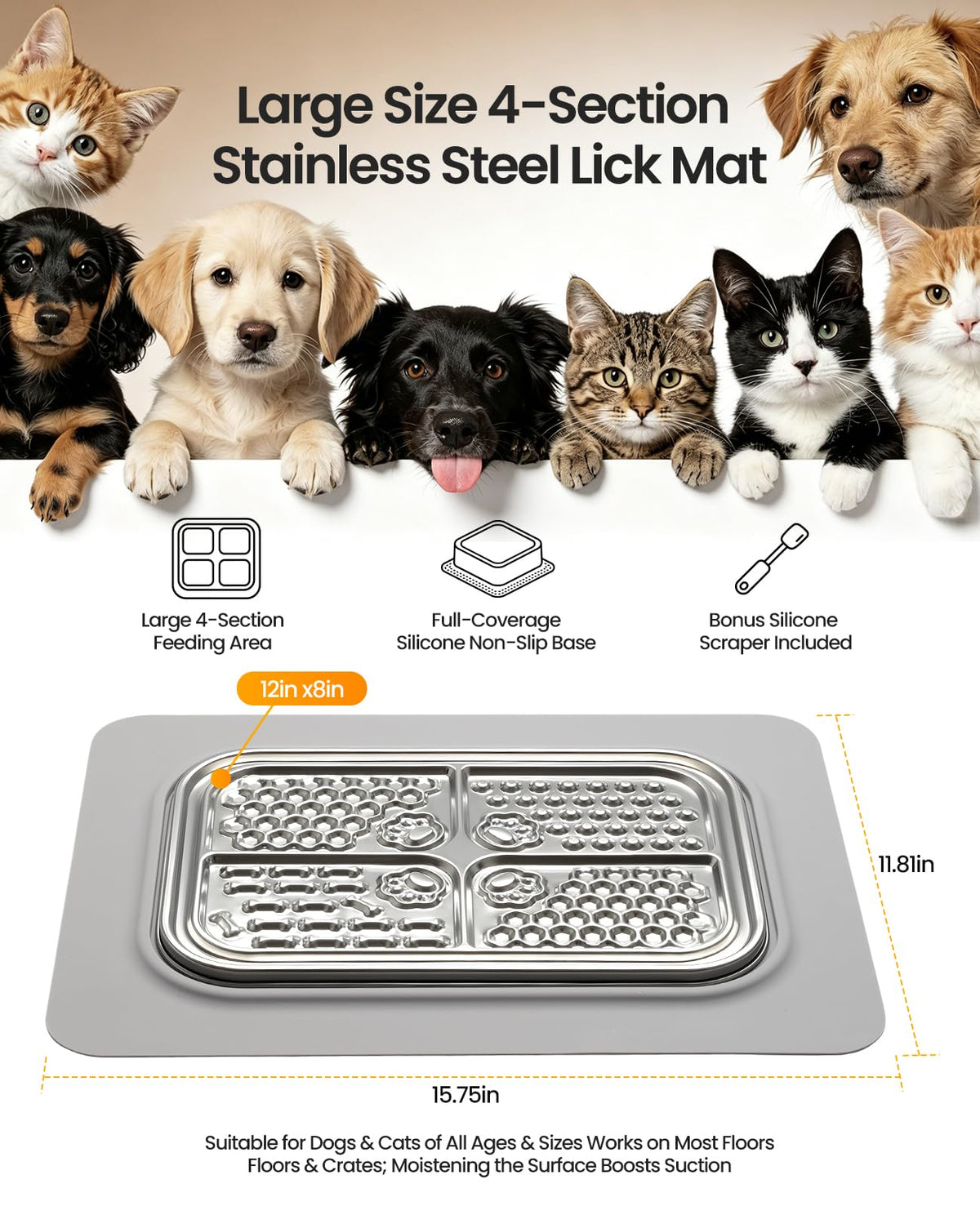 Stainless Steel Lick Mat