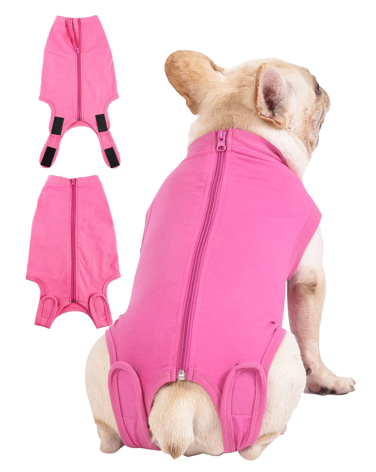 Dog Surgery Recovery Suit (XL(Back18- 20" Chest 23- 25" Weight 37- 57 lb) / Rose)