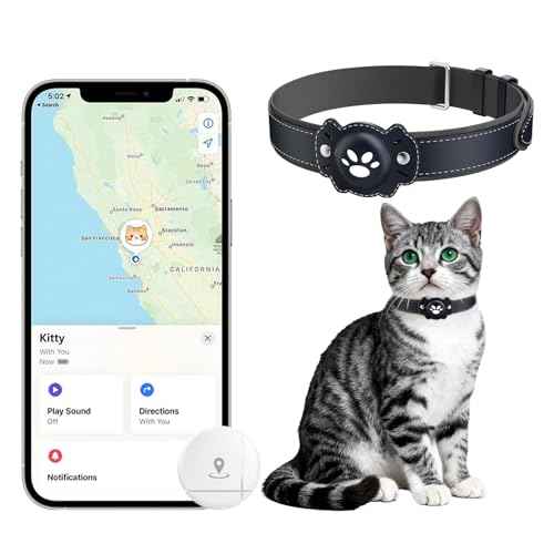 2-in-1 GPS Tracker for Cats: Smart Pet Collar with Real-Time Tracking,No Monthly Fee/Subscription (iOS & Android) Waterproof, Anti-Lost,365-Day Long Battery Life GPS Tracker Cat Collar (Blue) (Blue)