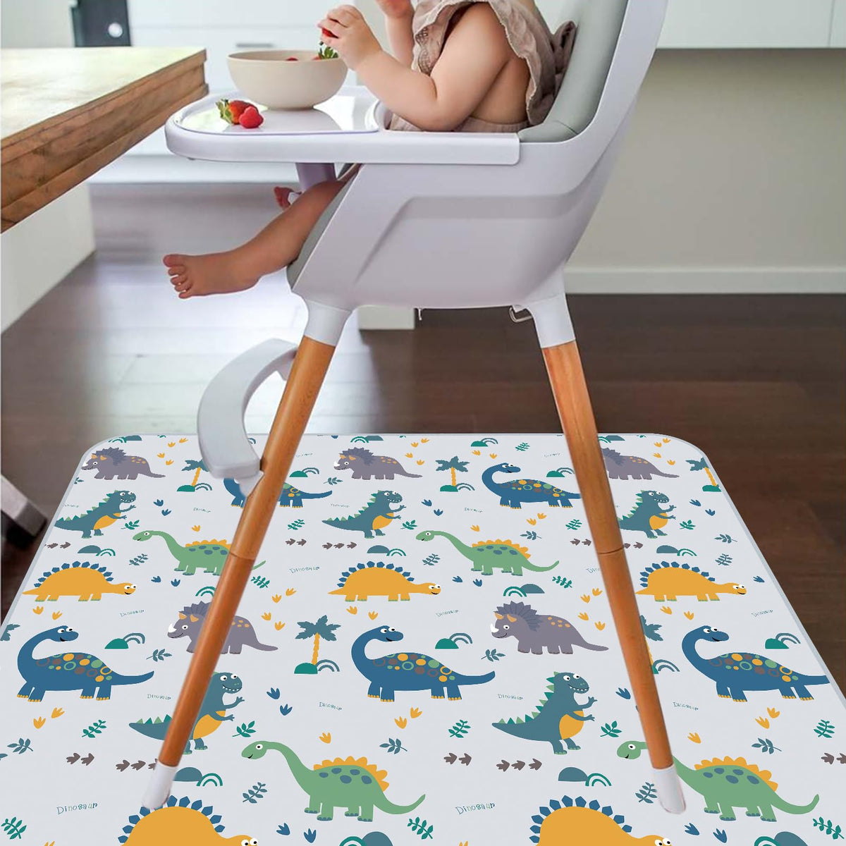 Splat Mat for Under High Chair (Dinosaur)