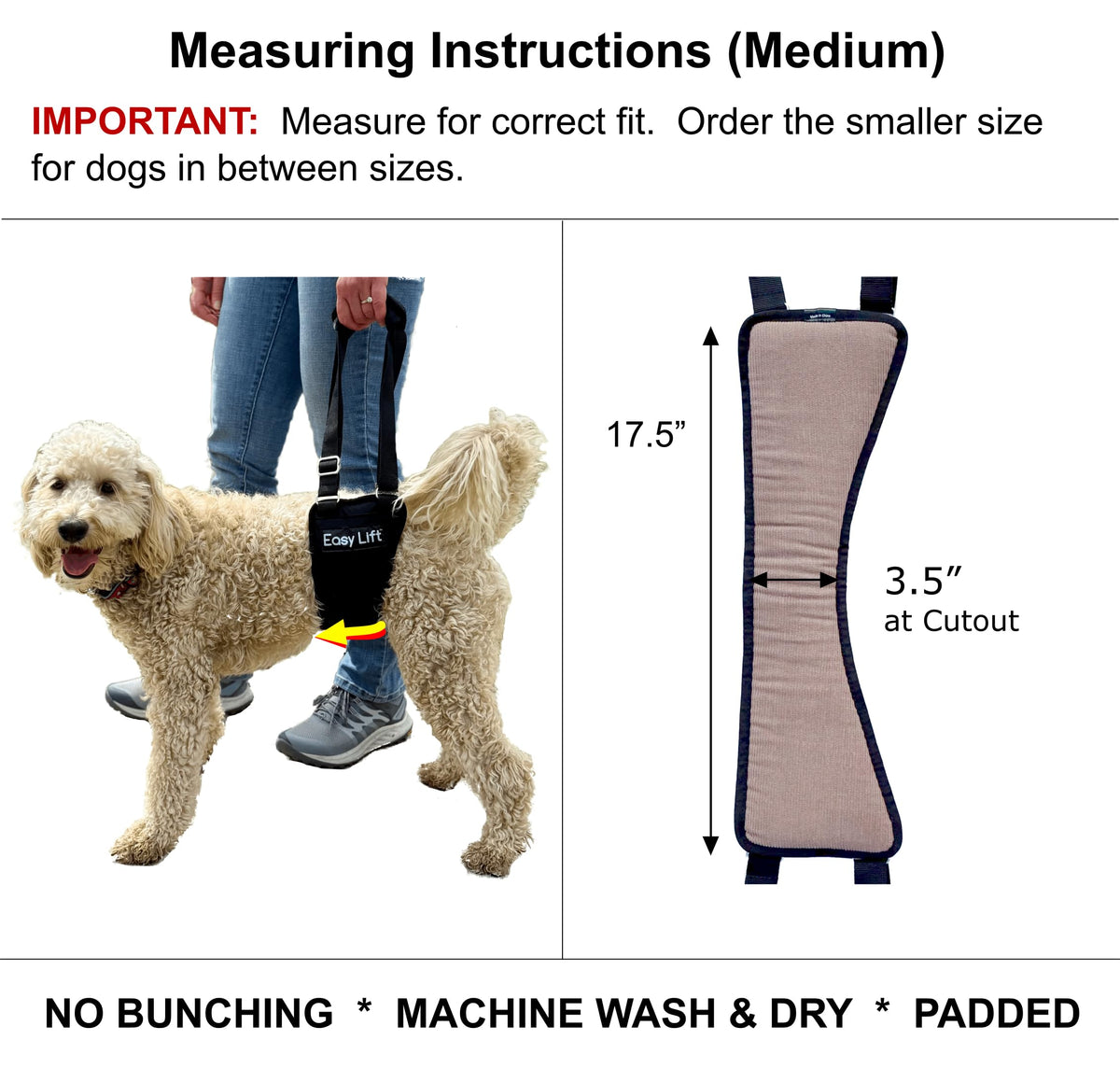 Easy Lift® Dog Hind Leg Support Slings (Medium)