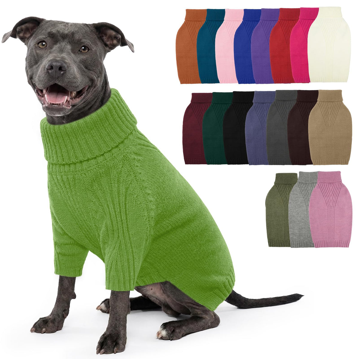 XL Dog Sweater (Grass Green / X-Large)