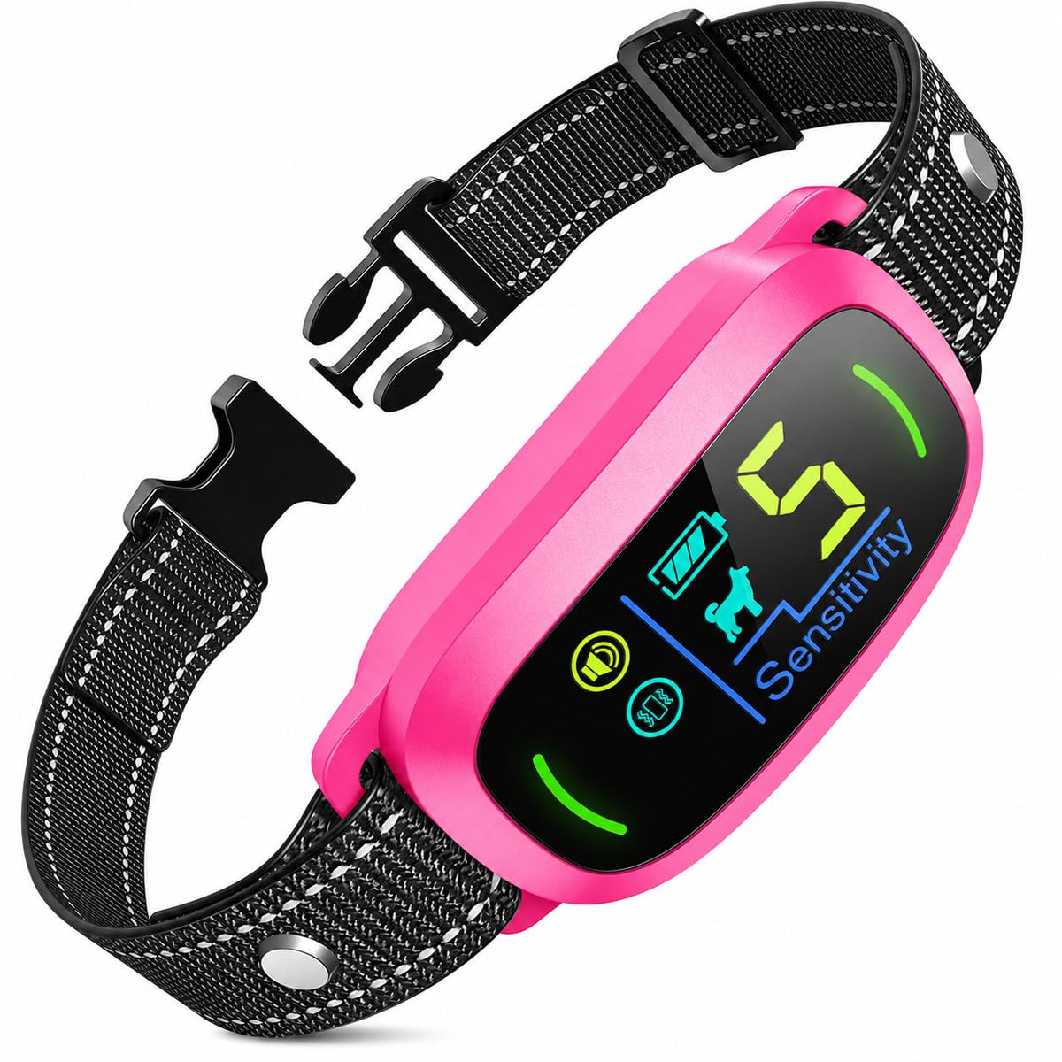 Dog Bark Collar (Hot Pink)