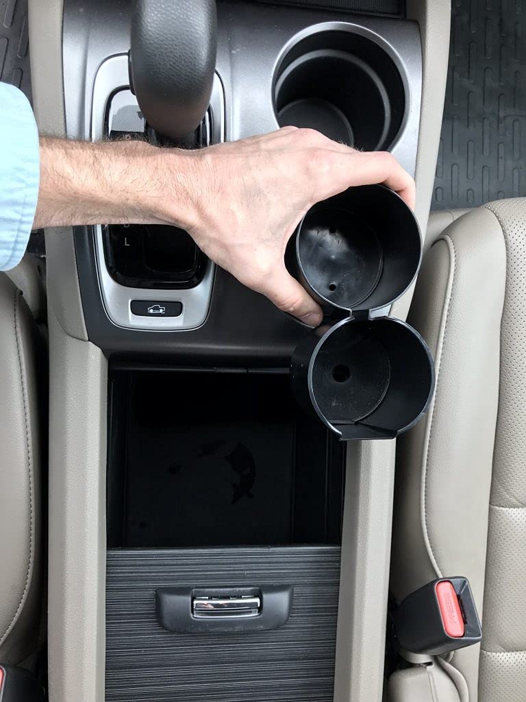 Two Cup Console Organizer (Black)