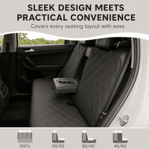 Back Seat Cover for Dogs (Split Bench / Medium (54" W))