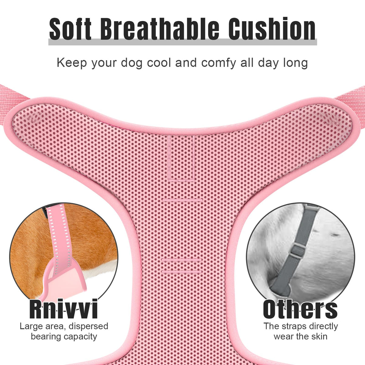 No Pull Dog Harness (Z-Pink / X-Large)